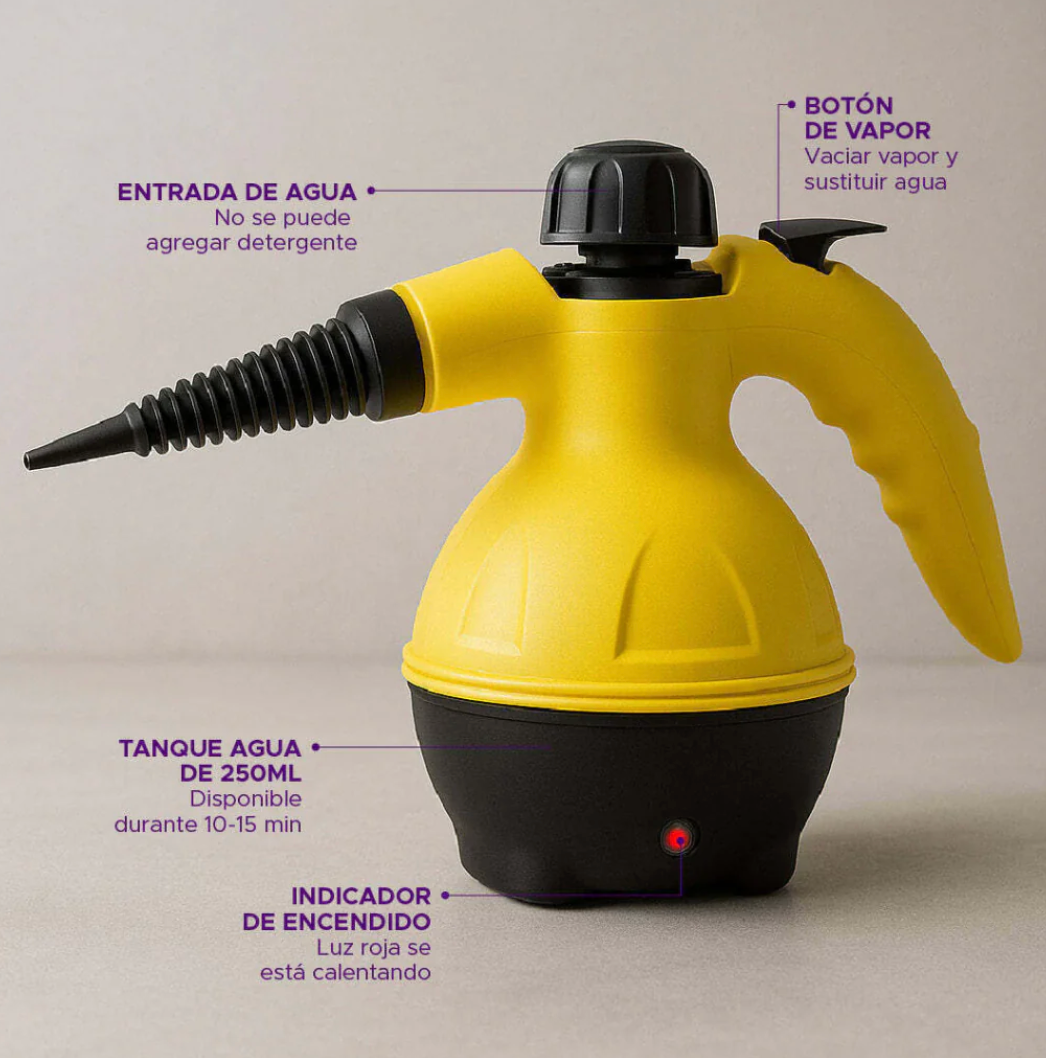 Limpiador a Vapor Multiusos ORIGINAL+9 accesorios GRATIS