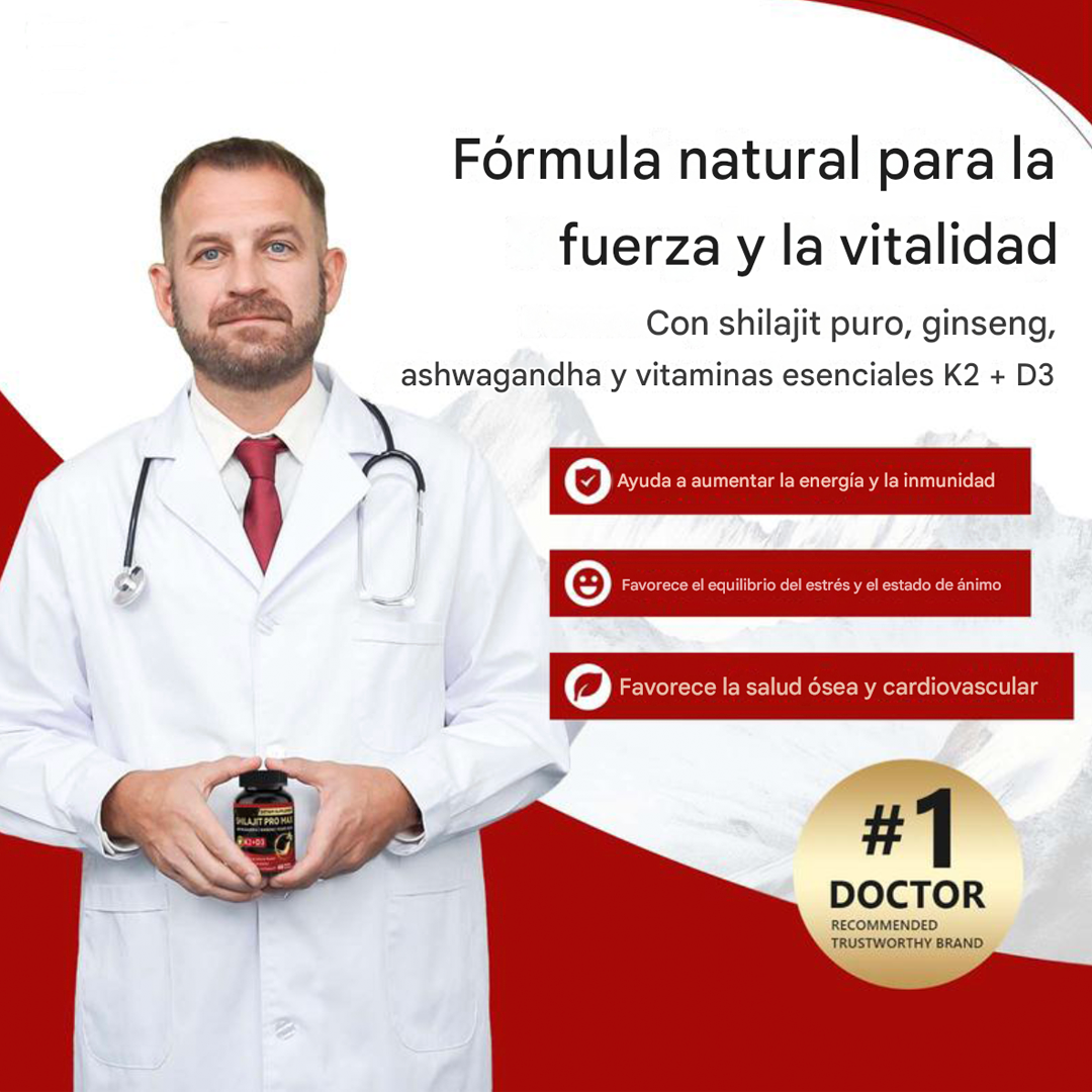 Shilajit PRO MAX - Poder y Rendimiento Masculino